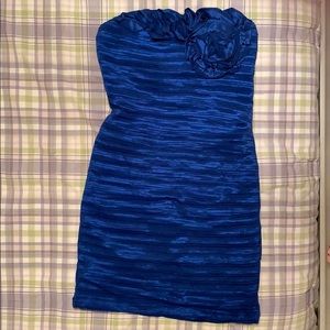 Juniors Royal Blue Large Cocktail Dress